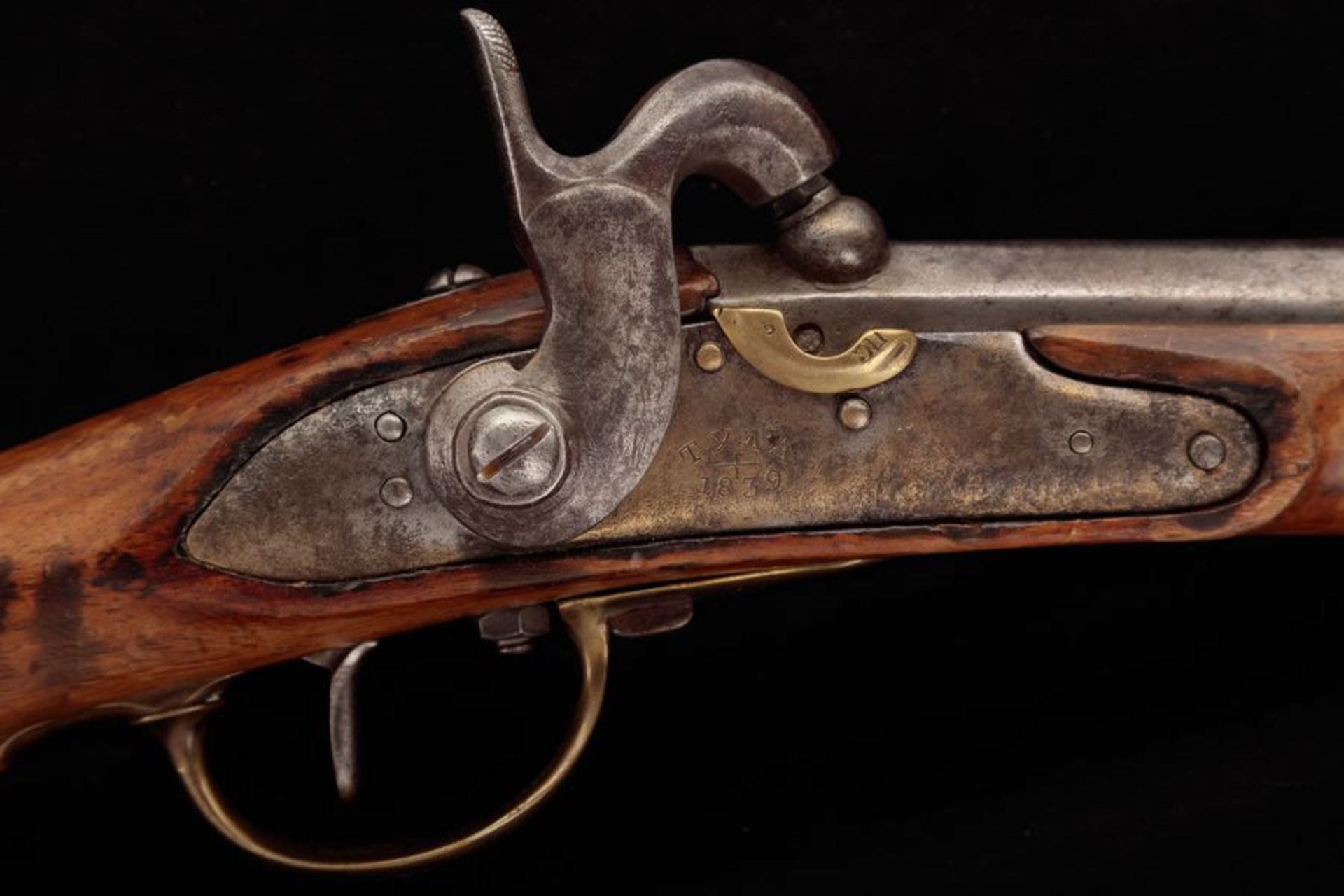 Cavalry Blunderbuss with capsule lock, remake of int French musket model AN [...] - Bild 3 aus 4