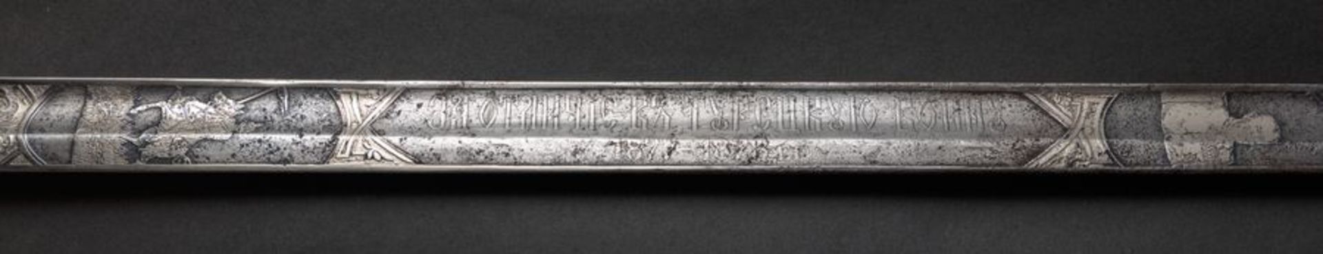 Russian naval of cer’s award Sabre based on the sample of 1855, with lanyard, with [...] - Bild 8 aus 16