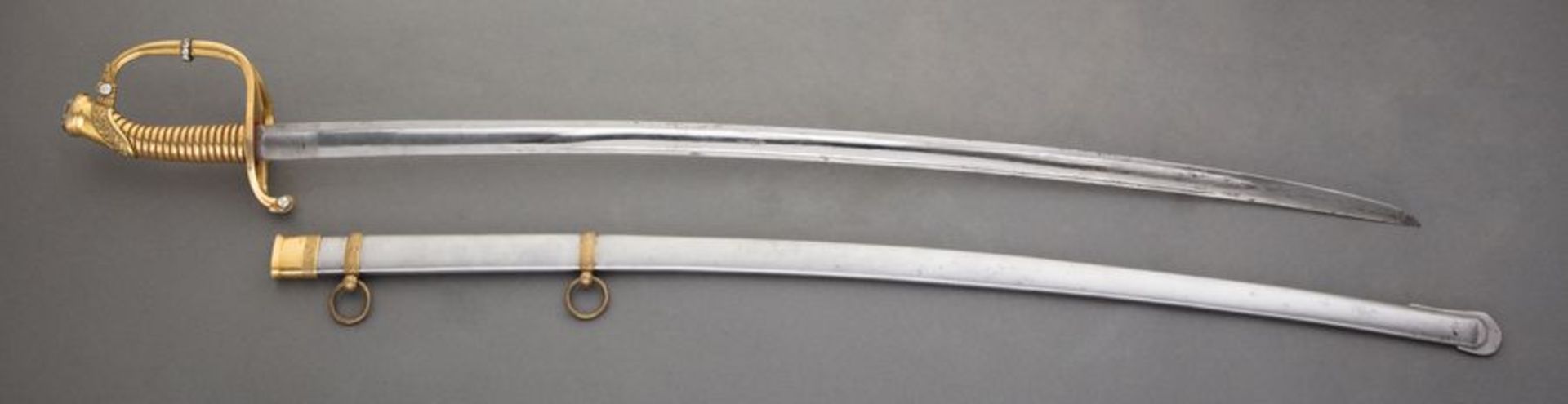 Infantry of cer’s Saber based on sample of 1855 with the inscription « For courage [...]
