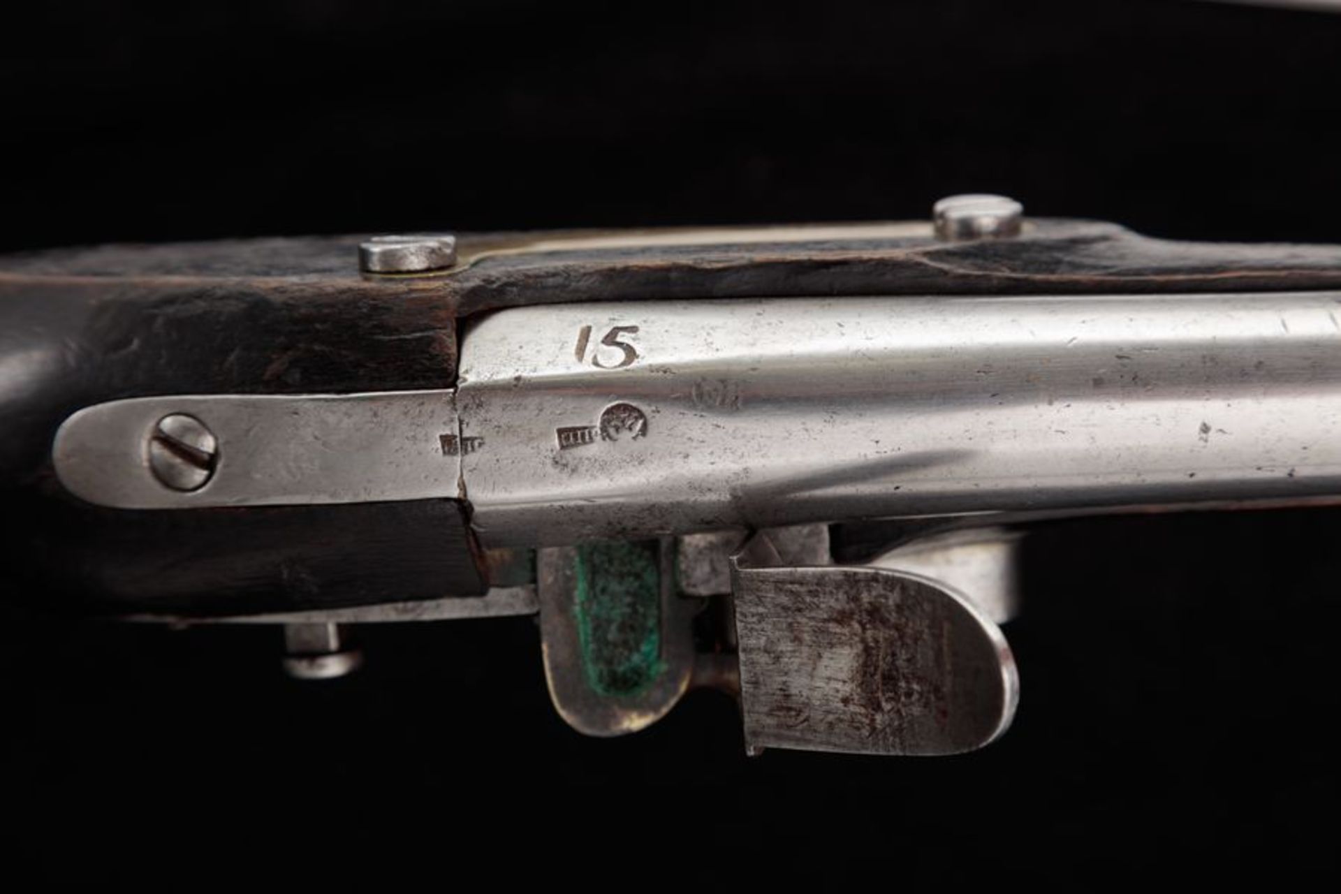 Russian soldier’s pistol, model of 1809, with intlock. Overall length - 43.3 cm; [...] - Bild 8 aus 9