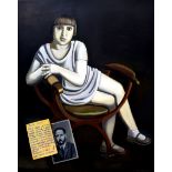 TATYANA NAZARENKO (B. 1944) - Nina Oil on canvas 100 x 80 cm (393/8 x [...]