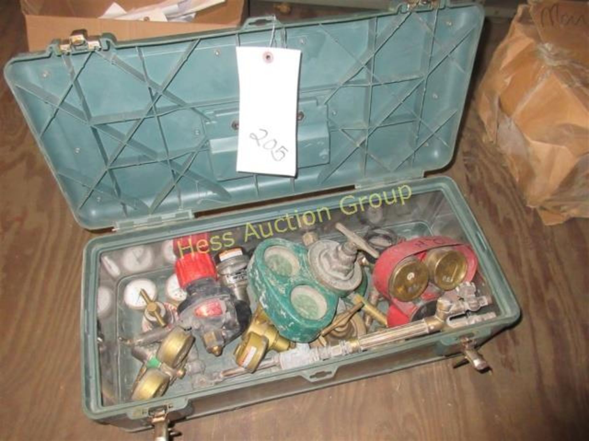 Toolbox With Cutting Torch Gauges And Cutting
