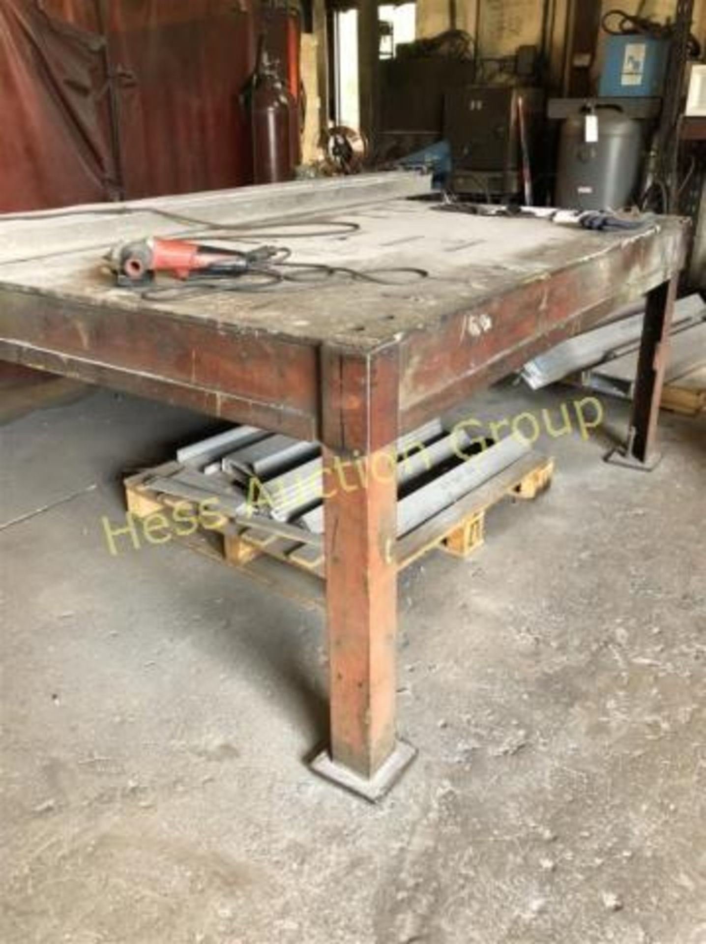 80“ X 80“ Steel Worktable/Welding Table 38" High - Image 2 of 3