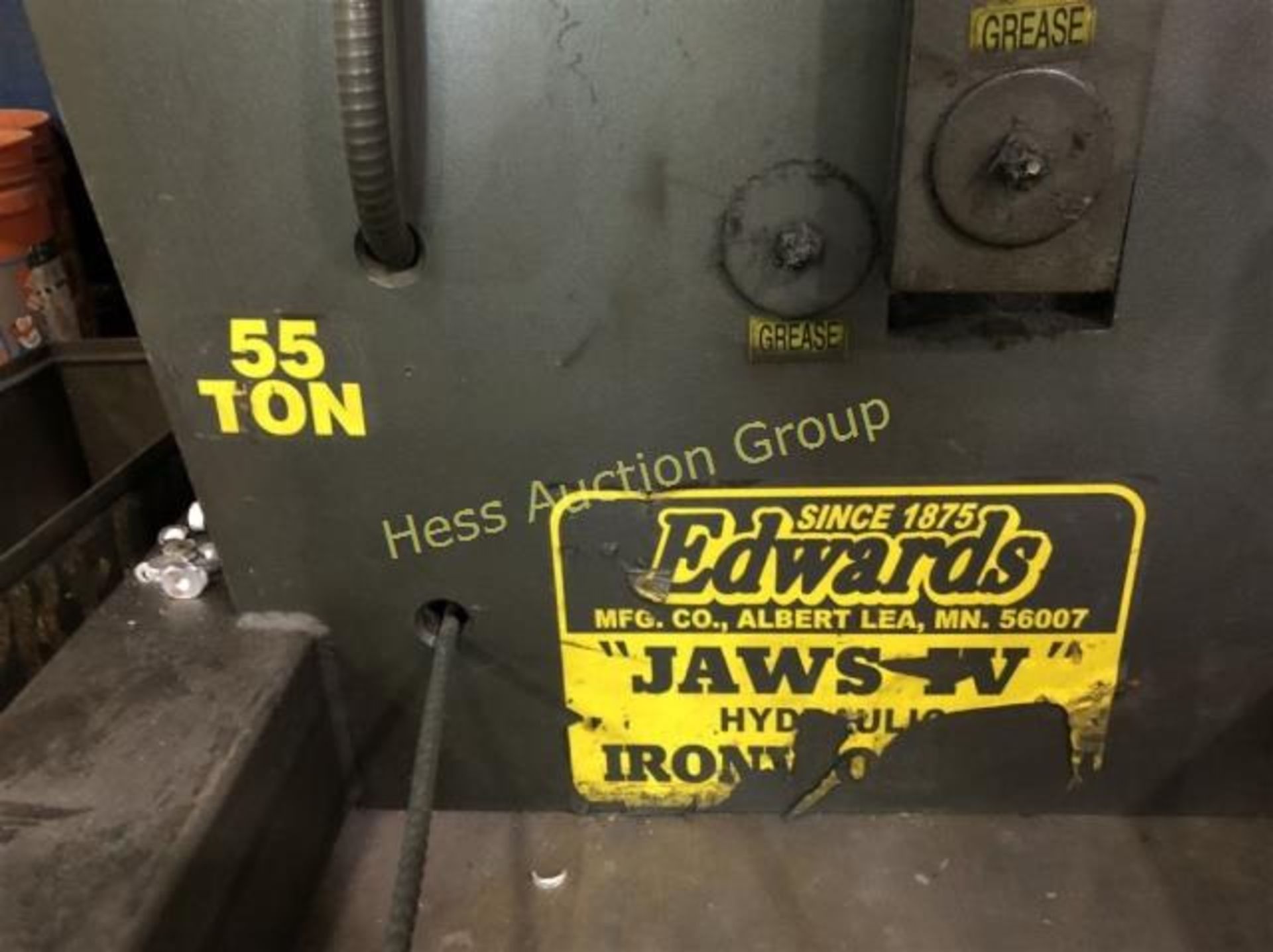 Edwards "Jawes-IV" 55 Ton Hydraulic Iron Worker - Image 4 of 4