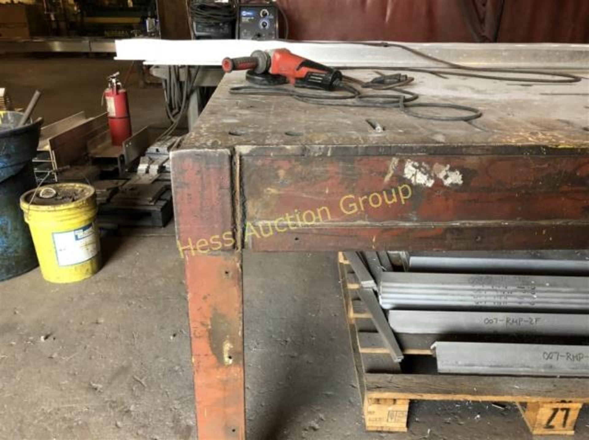 80“ X 80“ Steel Worktable/Welding Table 38" High