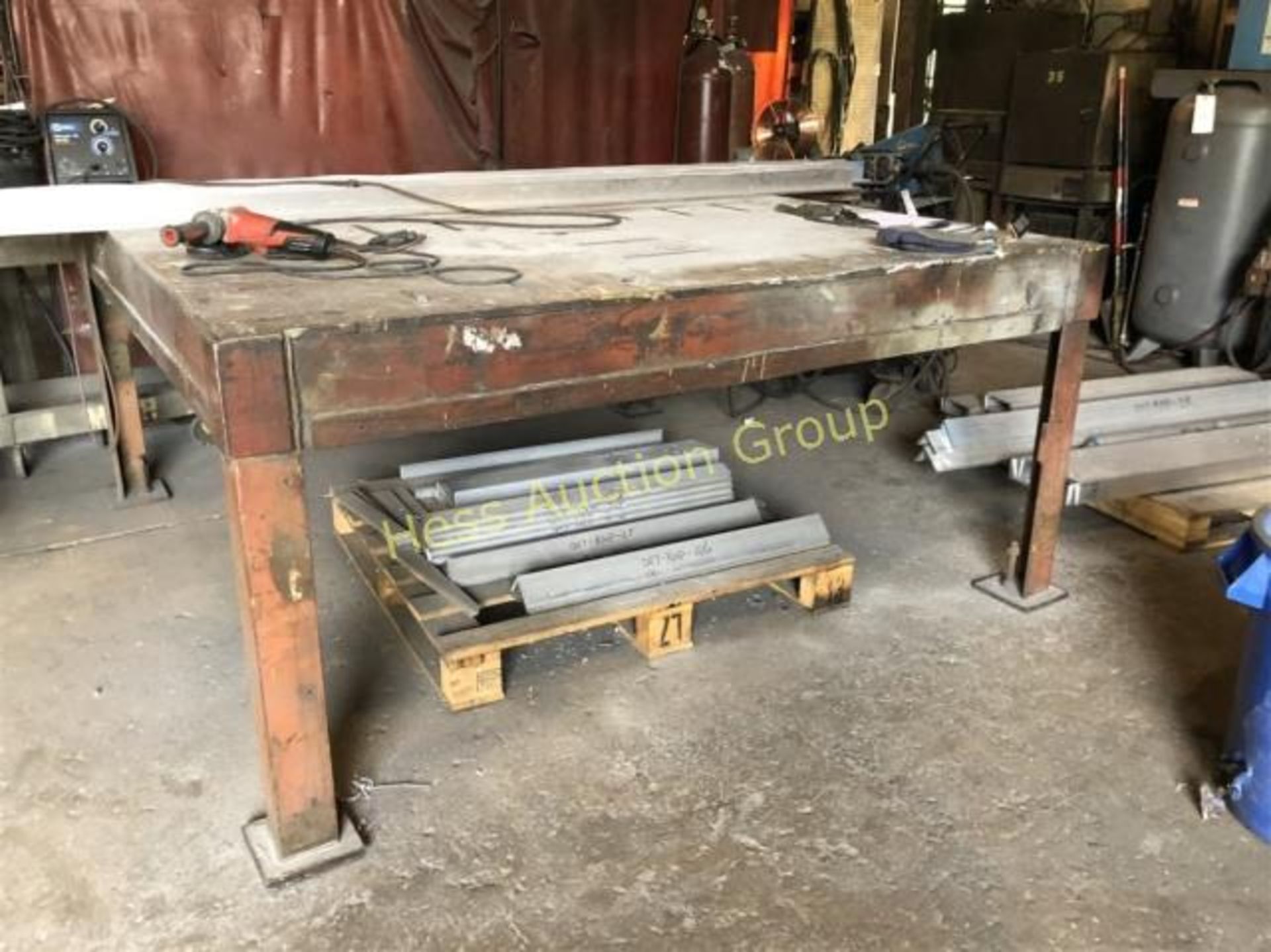 80“ X 80“ Steel Worktable/Welding Table 38" High - Image 3 of 3