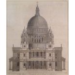 "The west prospect of St. Paul's Cathedral published 1739, London"