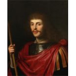 "Portrait of a gentleman wearing armor, bust-length"