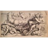 "Jupiter embracing Juno from the 'Galeria nel Palazzo Farnese' in Roma", plate 6 published by Arnold