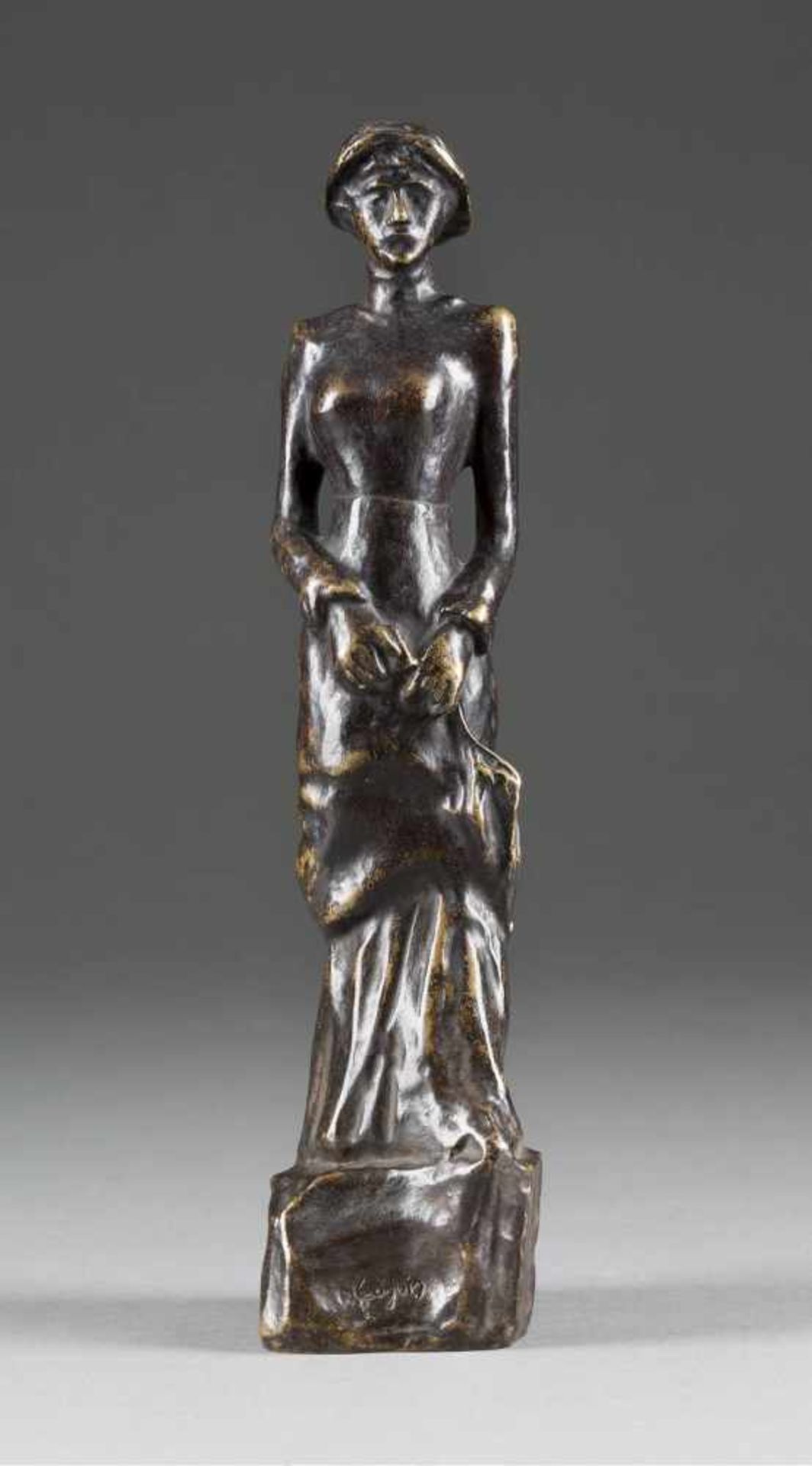 PAUL GAUGUIN 1848 Paris - 1903 Dominika/ Marquesas-Inseln (nach) 'La petite Parisienne' Bronze,