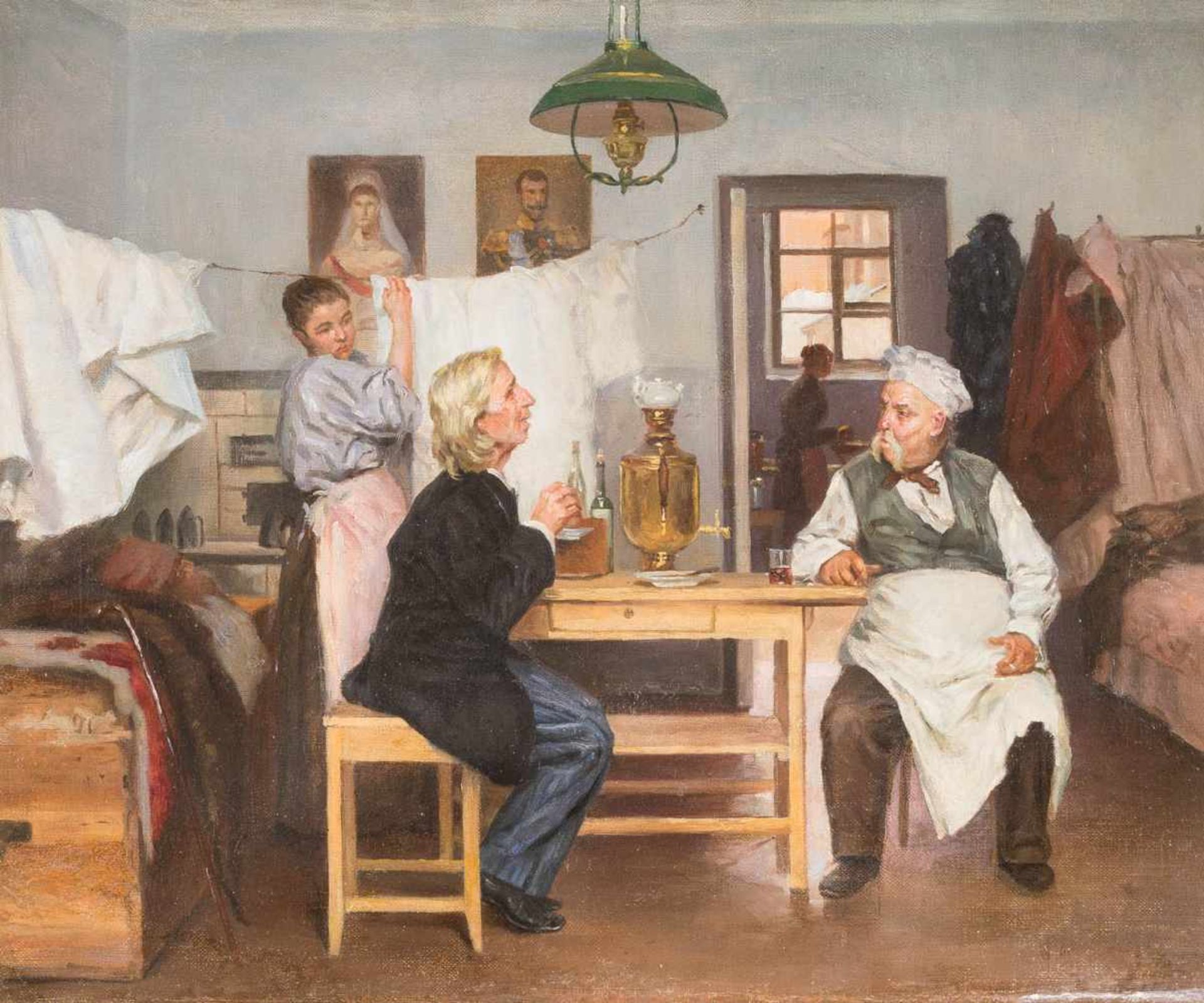 WLADIMIR EGOROWITSCH MAKOWSKI 1846 Moskau - 1920 St. Petersburg (nach) 'Materialist - der