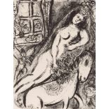 MARC CHAGALL 1887 Witebsk - 1985 Paul de Vence LE CIRQUE Lithografie auf Arches. Doppelblatt mit