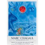 MARC CHAGALL 1887 Witebsk - 1985 Paul de Vence LE SOLEIL DE PARIS (AUSSTELLUNGSPLAKAT DES MUSÉE DU