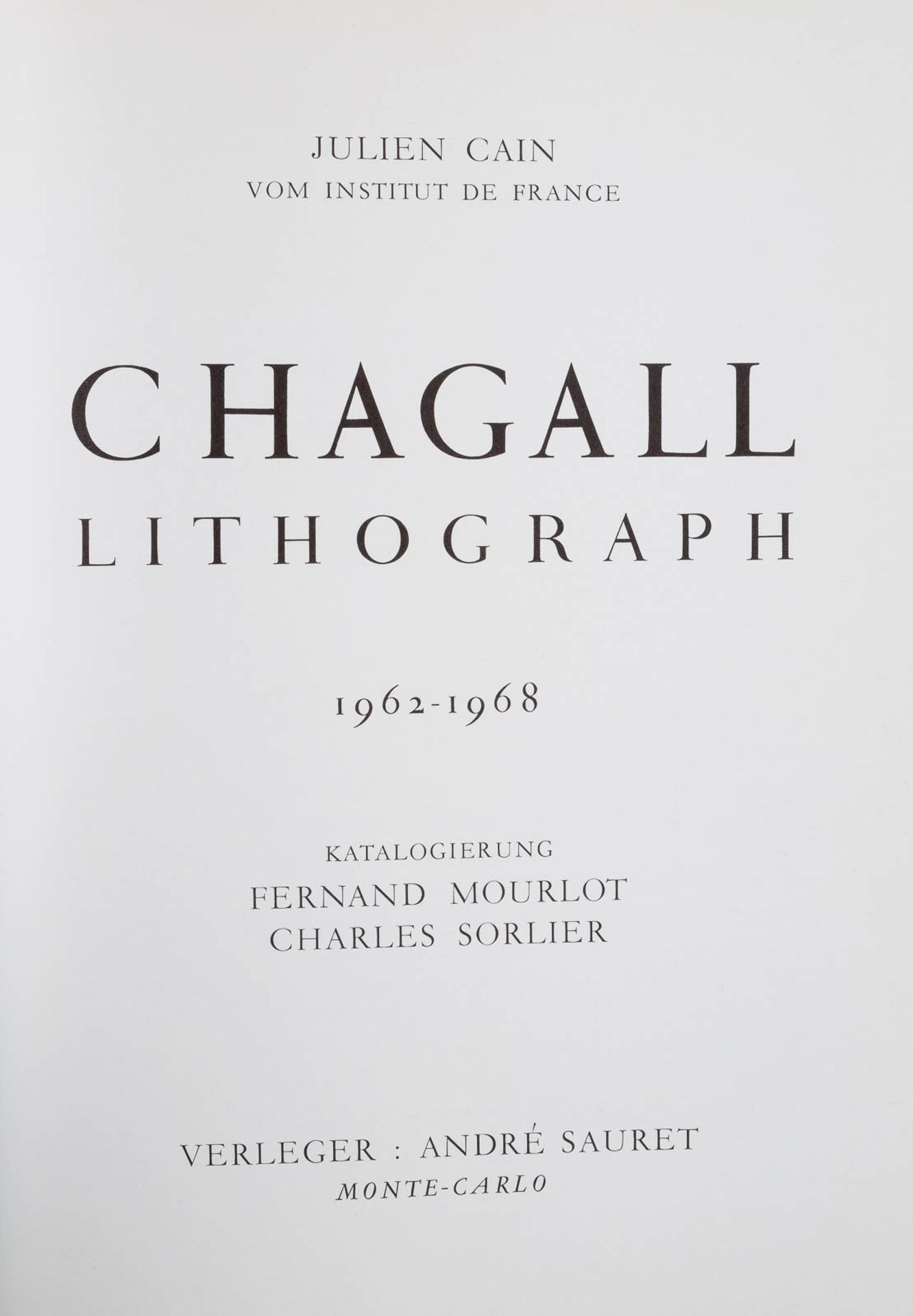 MARC CHAGALL 1887 Witebsk - 1985 Paul de Vence 'CHAGALL LITHOGRAPH' (SECHS BÄNDE DES - Bild 9 aus 19