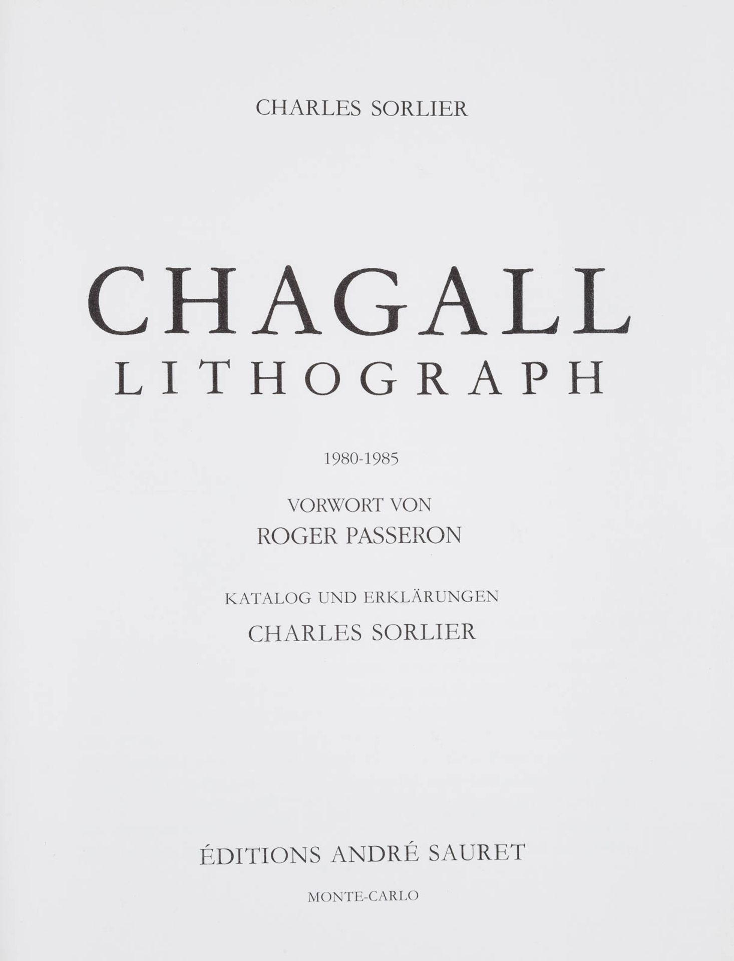 MARC CHAGALL 1887 Witebsk - 1985 Paul de Vence 'CHAGALL LITHOGRAPH' (SECHS BÄNDE DES - Bild 18 aus 19