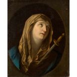 GUIDO RENI (SCHULE) 1575 Bologna - 1642 Ebenda MATER DOLOROSA Öl auf Leinwand (altdoubl.). 59,5 cm x