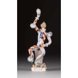 PETER STRANG 1936 Dresden HARLEKIN ALS JONGLEUR Deutsch, Meissen, 1976 Porzellan, polychrome