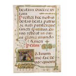 MISSALE-FRAGMENT MIT BILDINITIALE 'S' Wohl Spanien, Granada, Anfang 16. Jh. Einzelseite mit