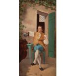 JEAN LOUIS ERNEST MEISSONIER (NACHFOLGE) 1815 Lyon - 1891 Paris Zwei Pfeifenraucher: In der Stube (