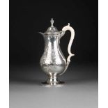 GEORG III-KAFFEEKANNE England, London, Meister Solomon Hougham (1746-1812), 1792 Silber,