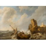 JOHANNES HERMANUS KOEKKOEK 1778 Veere (Niederlande) - 1851 Amsterdam Schiffbruch vor den Klippen