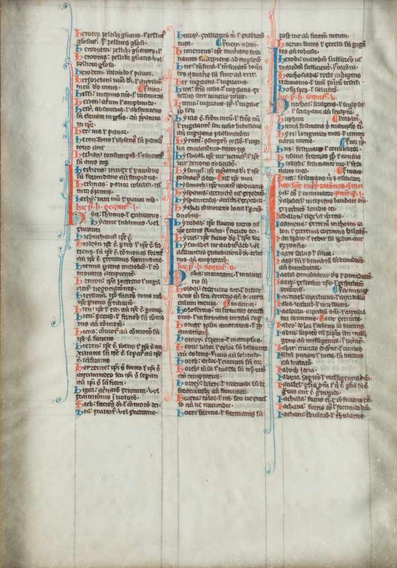 BIBELFRAGMENT Nach dem Vorbild französischer Handschriften des ausgehenden 15. Jh. Einzelseite mit