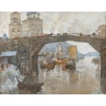 KONSTANTIN IWANOTISCH GORBATOV 1876 Stavropol (Toljatti) - 1945 Berlin STADTANSICHT MIT