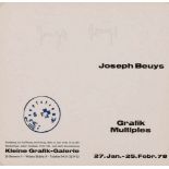 JOSEPH BEUYS1921 Krefeld - 1986 DüsseldorfEINLADUNGSKARTE 'GRAFIK MULTIPLES' (1978) Multiple (