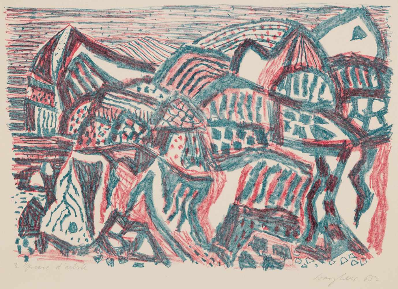 EDUARD BARGHEER1901 Finkenwerder/Hamburg - 1979 Blankenese/HamburgSÜDLICHE LANDSCHAFT