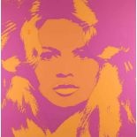 ANDY WARHOL (NACH)1928 Pittsburgh - 1987 New YorkBRIGITTE BARDOT Farbsiebdruck auf festem Papier. SM