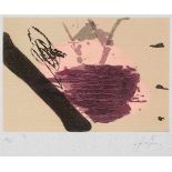 ANTONI TÀPIES1923 Barcelona - 2012 ebendaOHNE TITEL Farbradierung und Prägedruck auf gräulichem