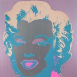 ANDY WARHOL (NACH)1928 Pittsburgh - 1987 New YorkMARILYN MONROE Farbsiebdruck auf festem Papier.