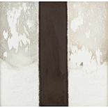 GERHARD TROMMER1941STAUBBILD (1971) Objektkasten mit cremefarbenem Kreidepulver, braunes Pigment,