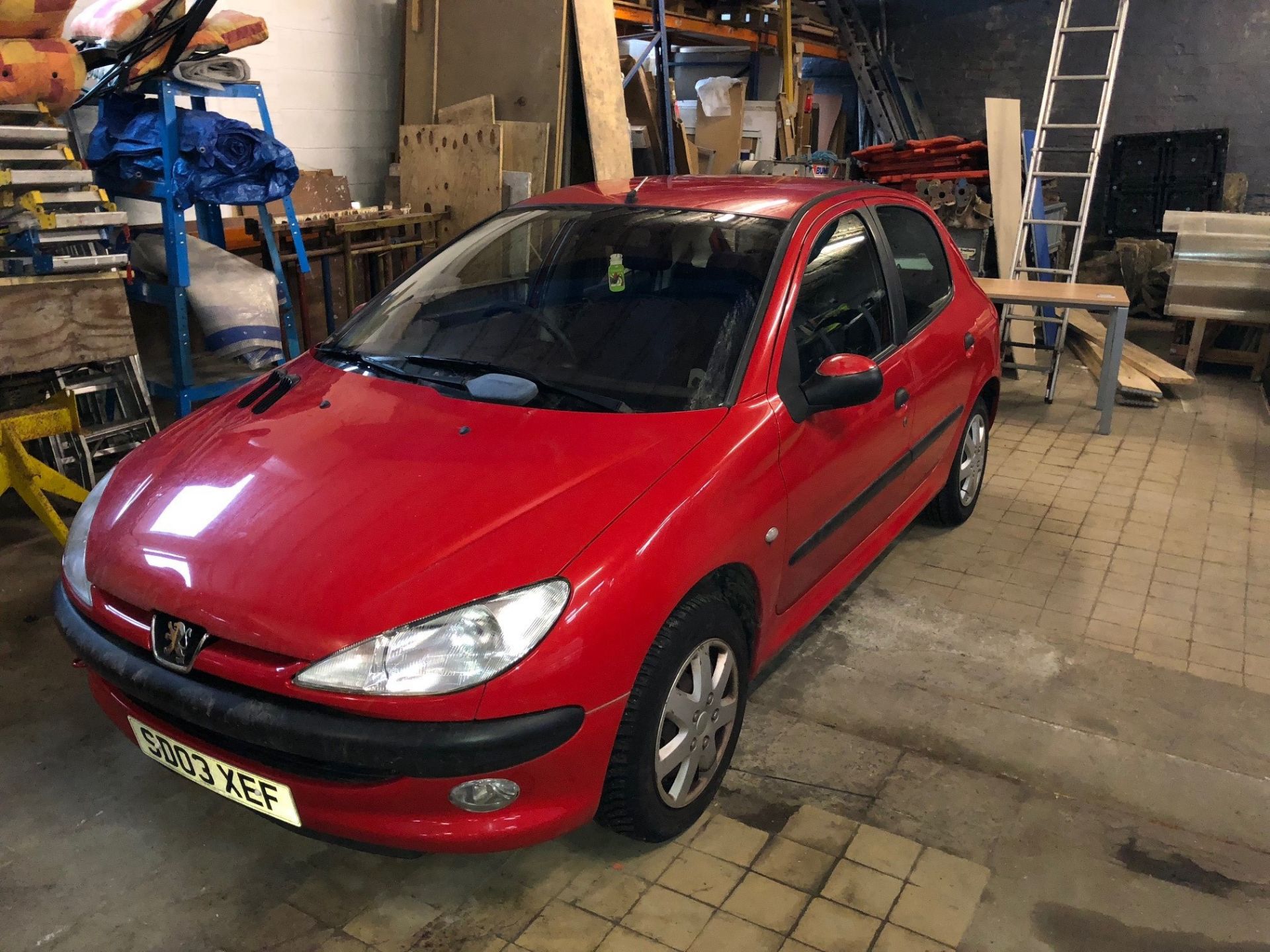 Peugeot 206 LX Auto, 1.4L, 03 Reg, Red, 41000 Miles, 5 Door, Automatic - MOT Needed - Garage Find!! - Image 2 of 6