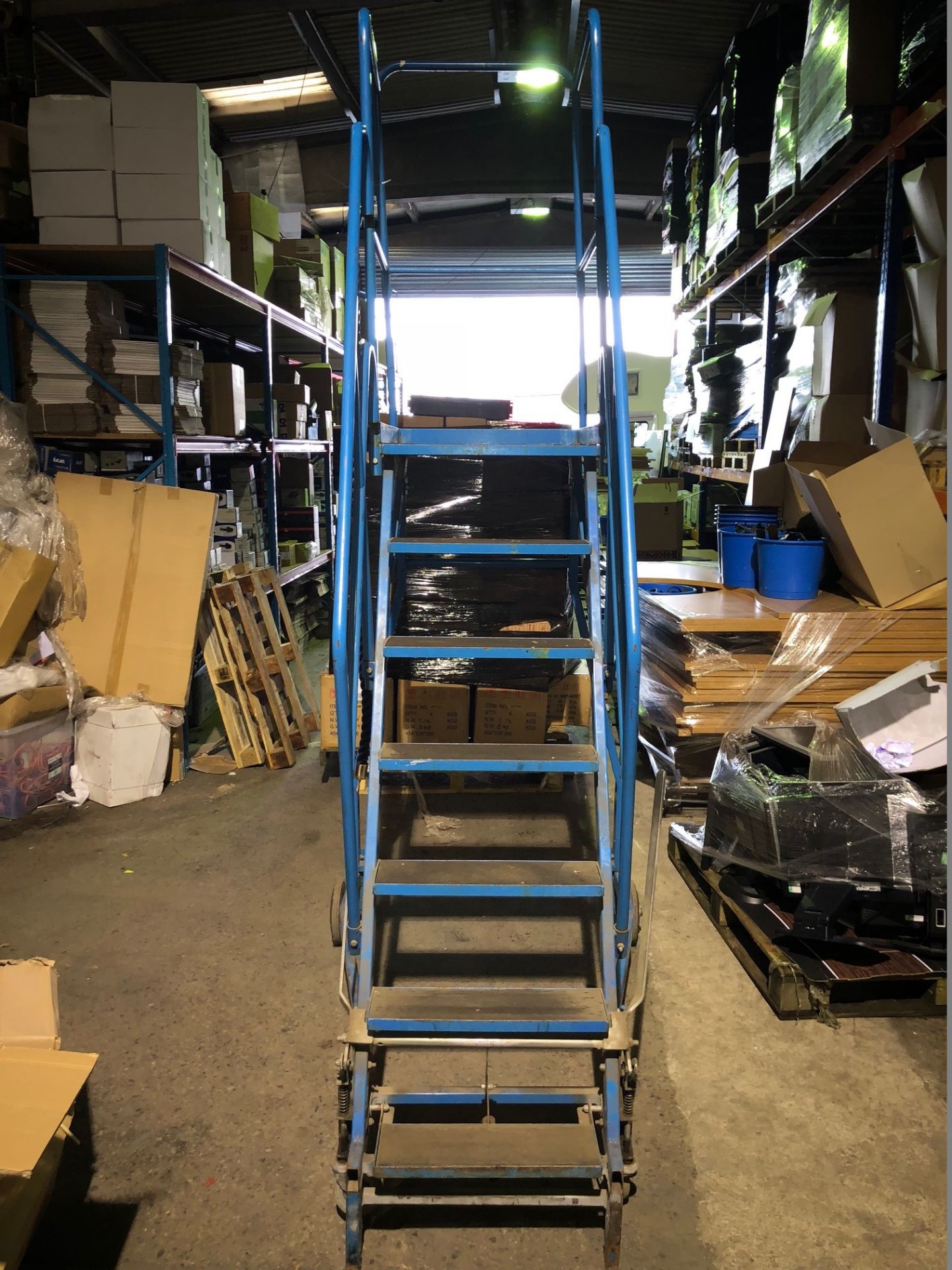 7-Step Mobile Warehouse Steps (Top Step Height 1600mm) - Bild 3 aus 3