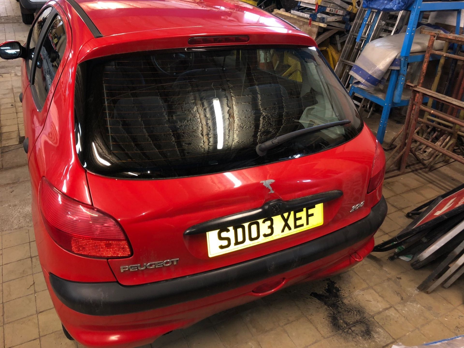 Peugeot 206 LX Auto, 1.4L, 03 Reg, Red, 41000 Miles, 5 Door, Automatic - MOT Needed - Garage Find!! - Image 4 of 6