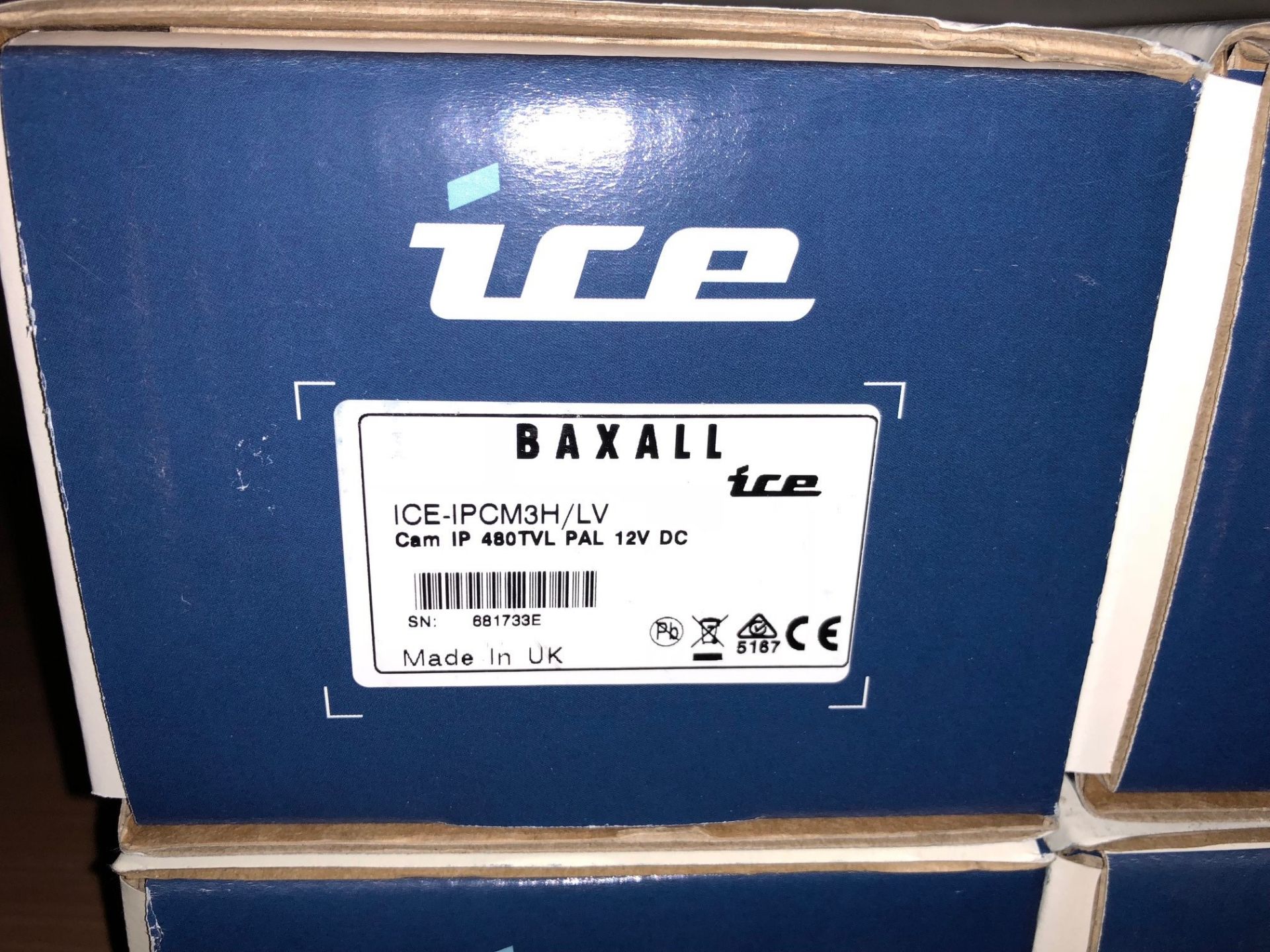 4 x Baxall ICE-IPCM3H/LV IP Cameras - CAM IP 480TVL PAL 12V DC (Brand New & Boxed) - Image 2 of 3