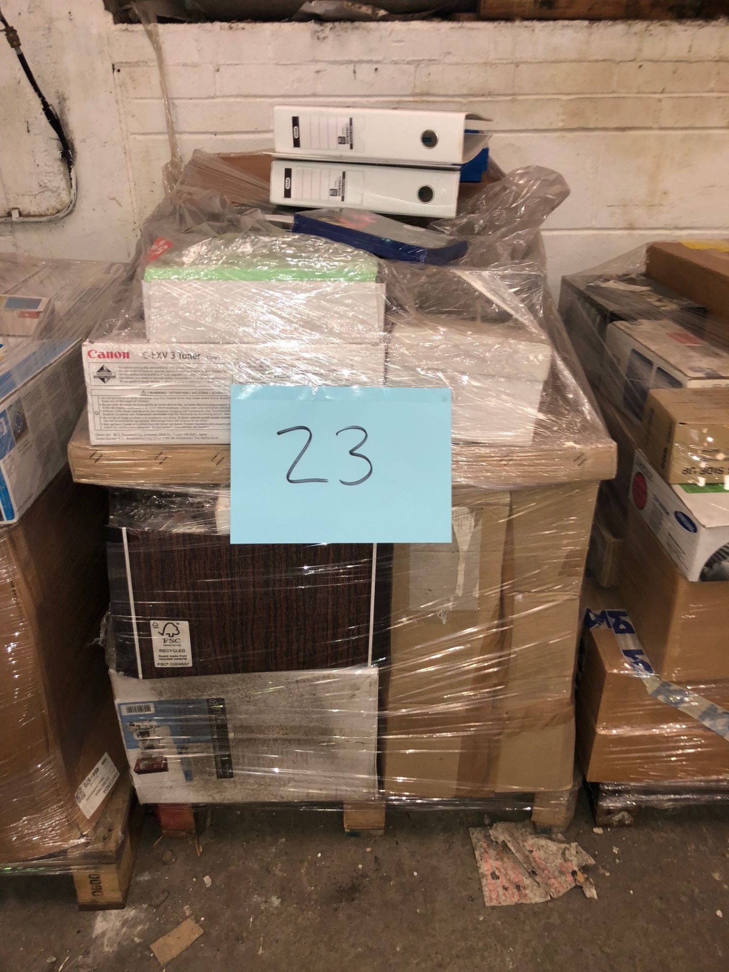 1 x Pallet of Mixed Stock/Stationery Including Cleaning Kts, Toners & Various Other Items