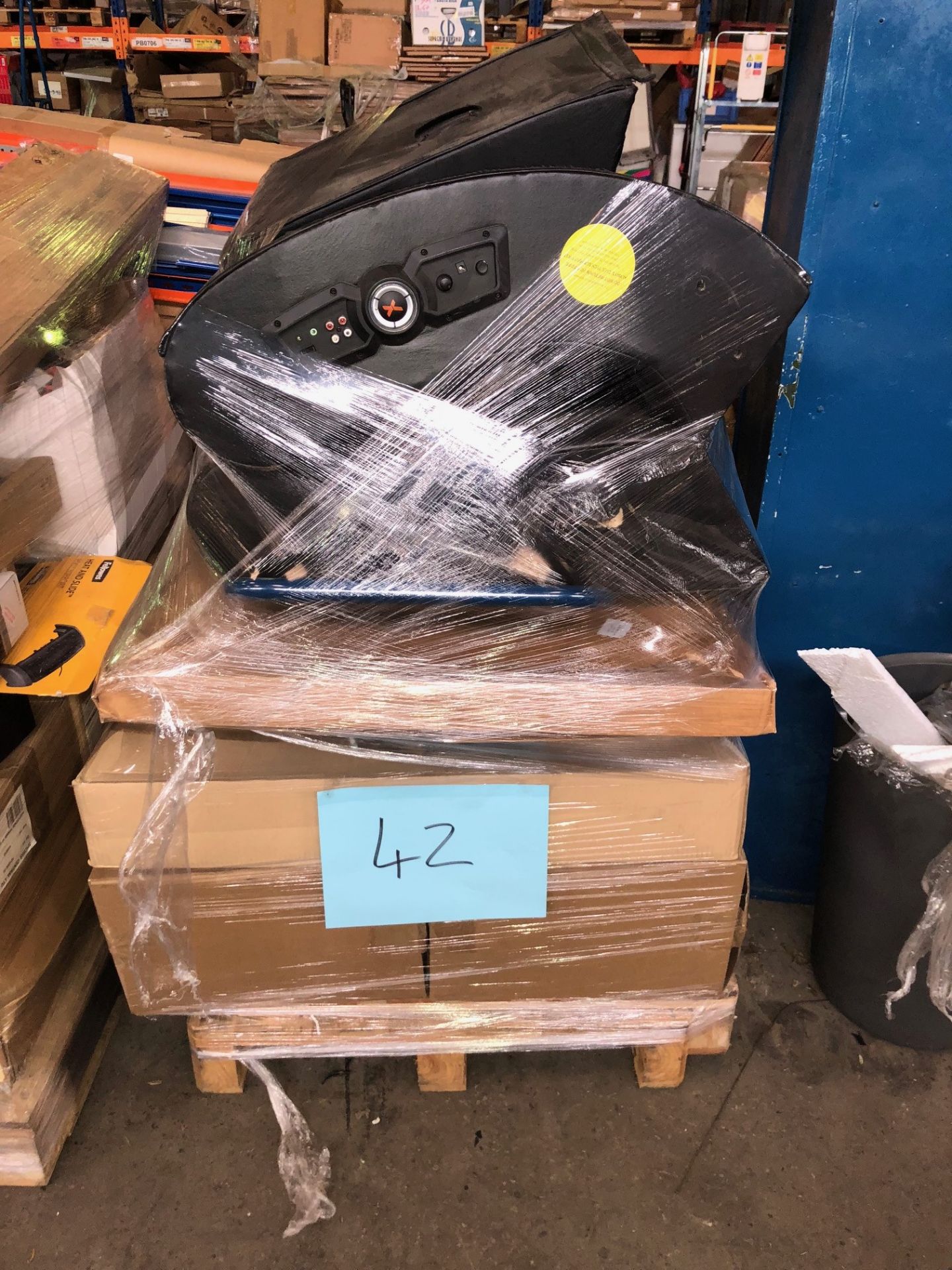 1 x Pallet of Mixed Stock/Stationery Including Gaming Chairs, Sack Truck, Tower Fans & Various Other