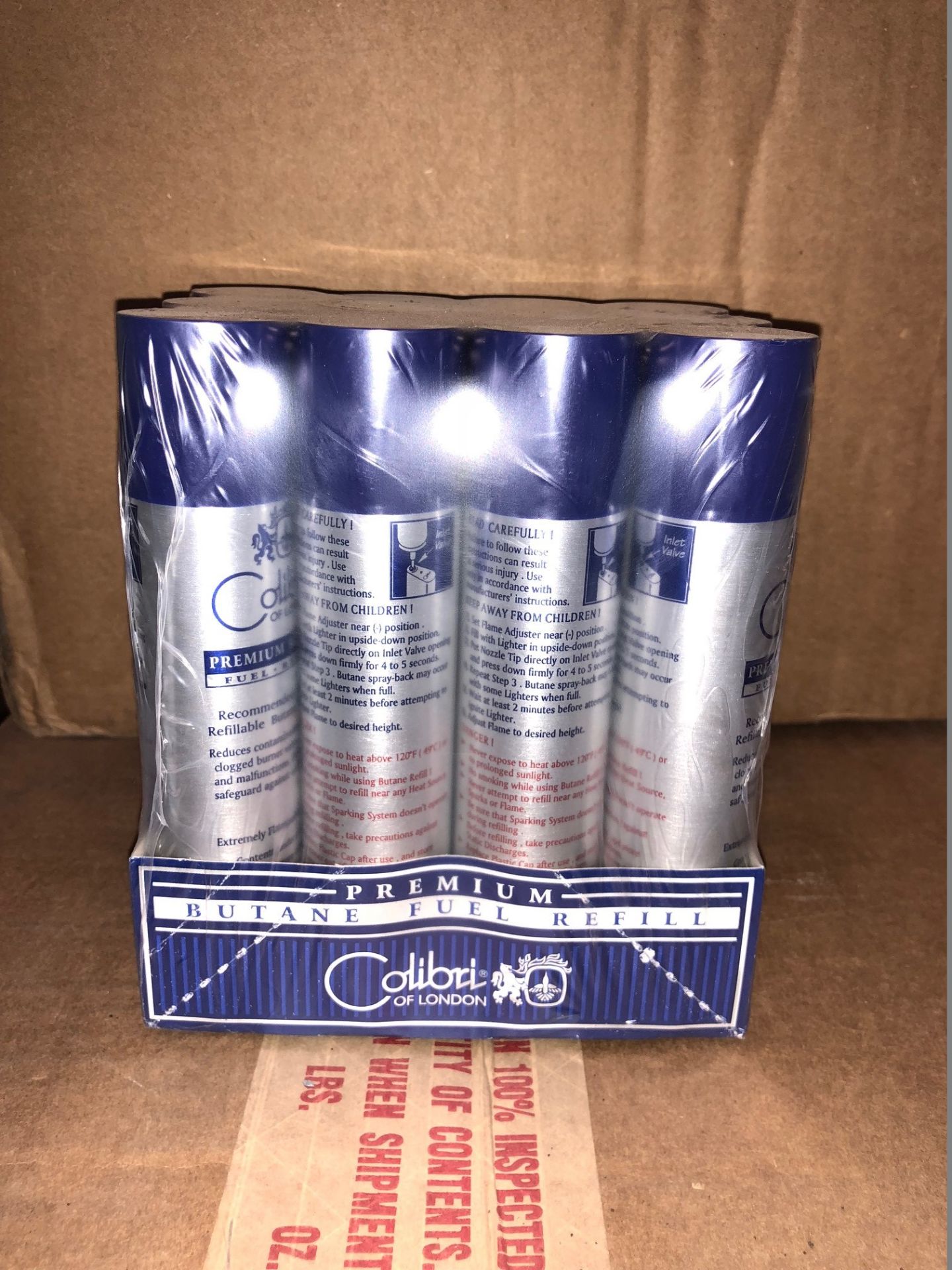 120 x Cans of Colibri of London Butane Gas - 90ml Cans (Brand New & Boxed - Massive Resale Value) - Image 2 of 3