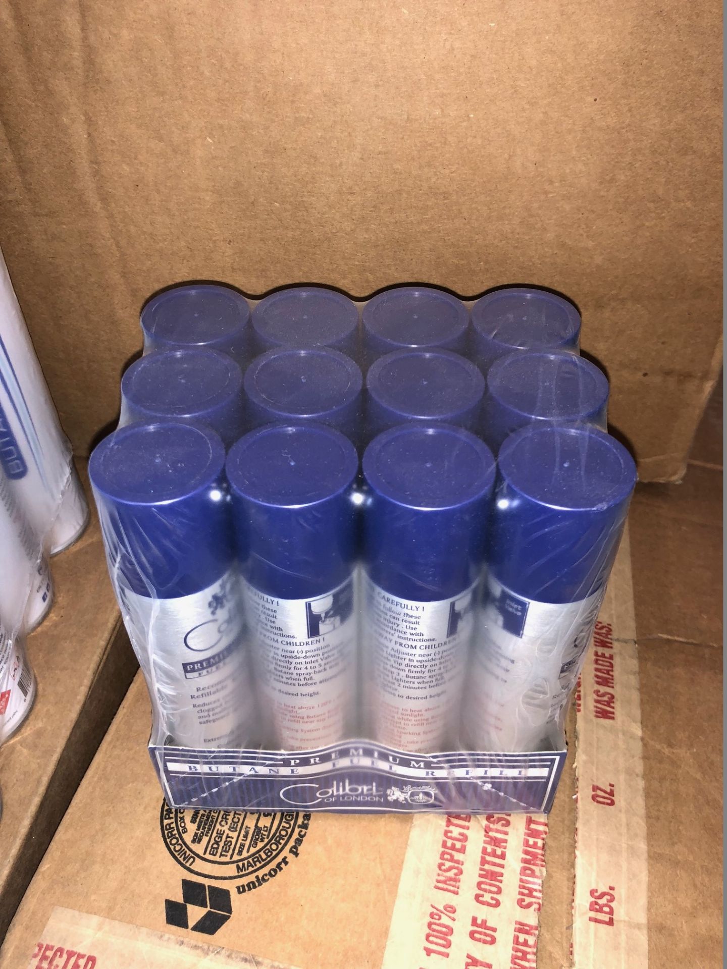 120 x Cans of Colibri of London Butane Gas - 90ml Cans (Brand New & Boxed - Massive Resale Value) - Image 3 of 3