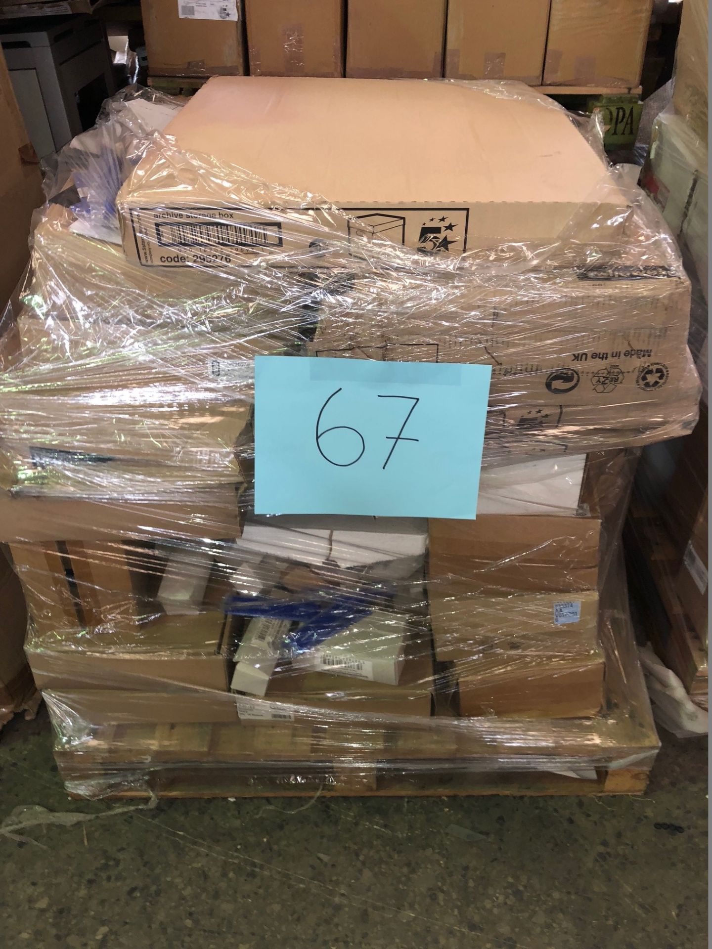 1 x Pallet of Mixed Stock/Stationery Including Rulers, Remarkable Products, Elba Products, Archive