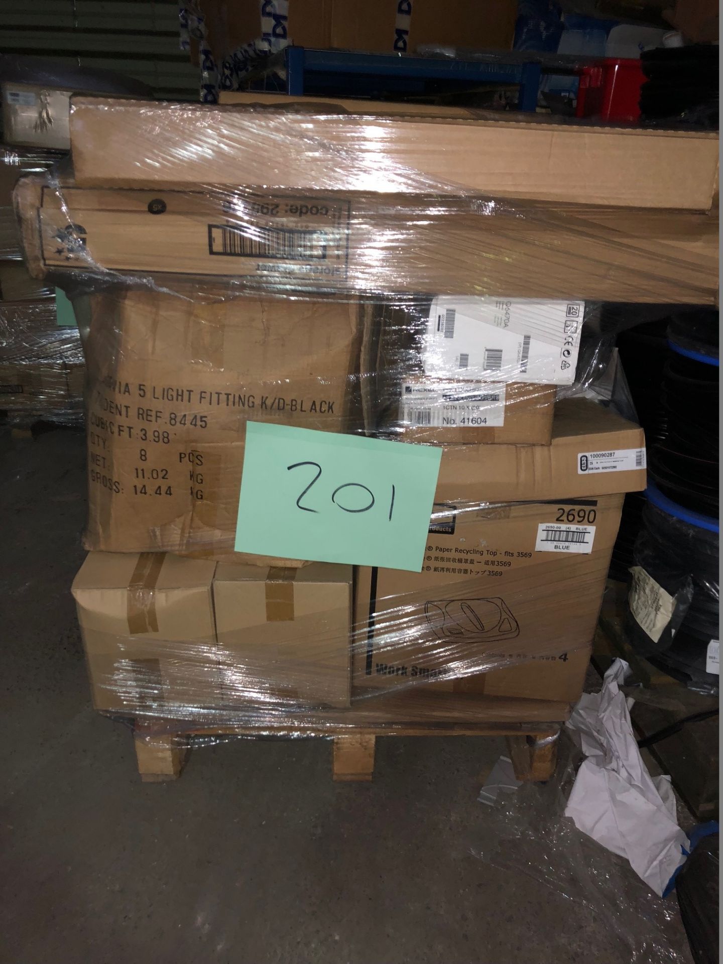 1 x Pallet of Mixed Stock/Stationery Including Rubbermaid Products, Toners, Rexel Products, Elba