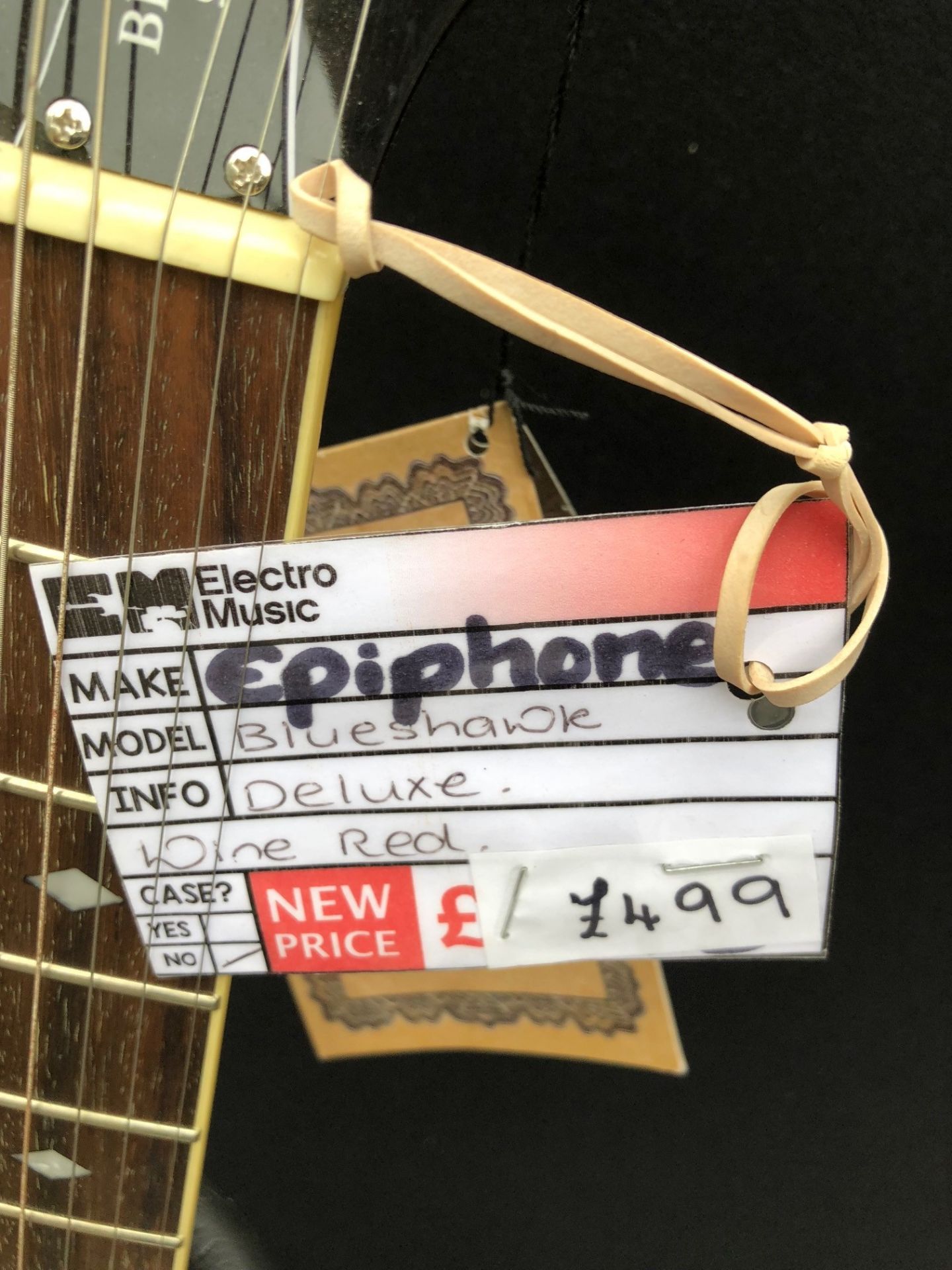 Epiphone Blueshawk Deluxe Wine Red Electric Guitar (Brand New Ex Display - RRP £499.00) - Image 4 of 6