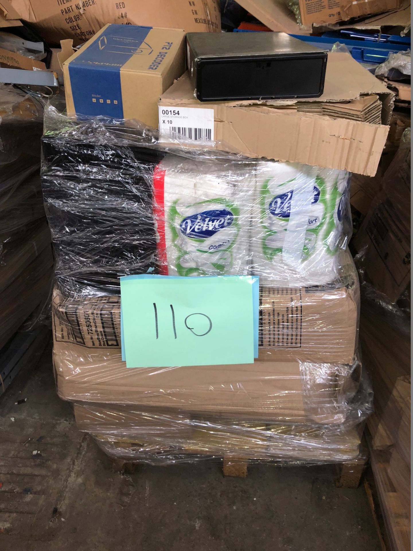 1 x Pallet of Mixed Stock/Stationery Including Toilet Roll, Box Files, Bankers Boxes, Document