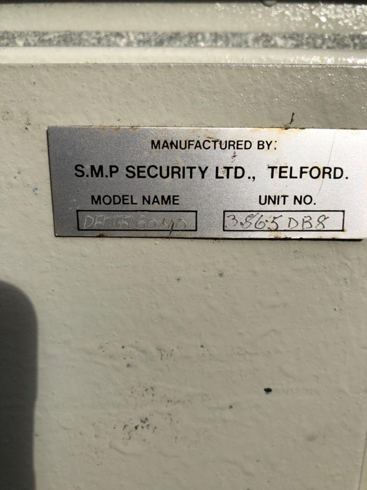 S.M.P Security Databond Fire Safe H1190xD770xW720mm - Image 6 of 7