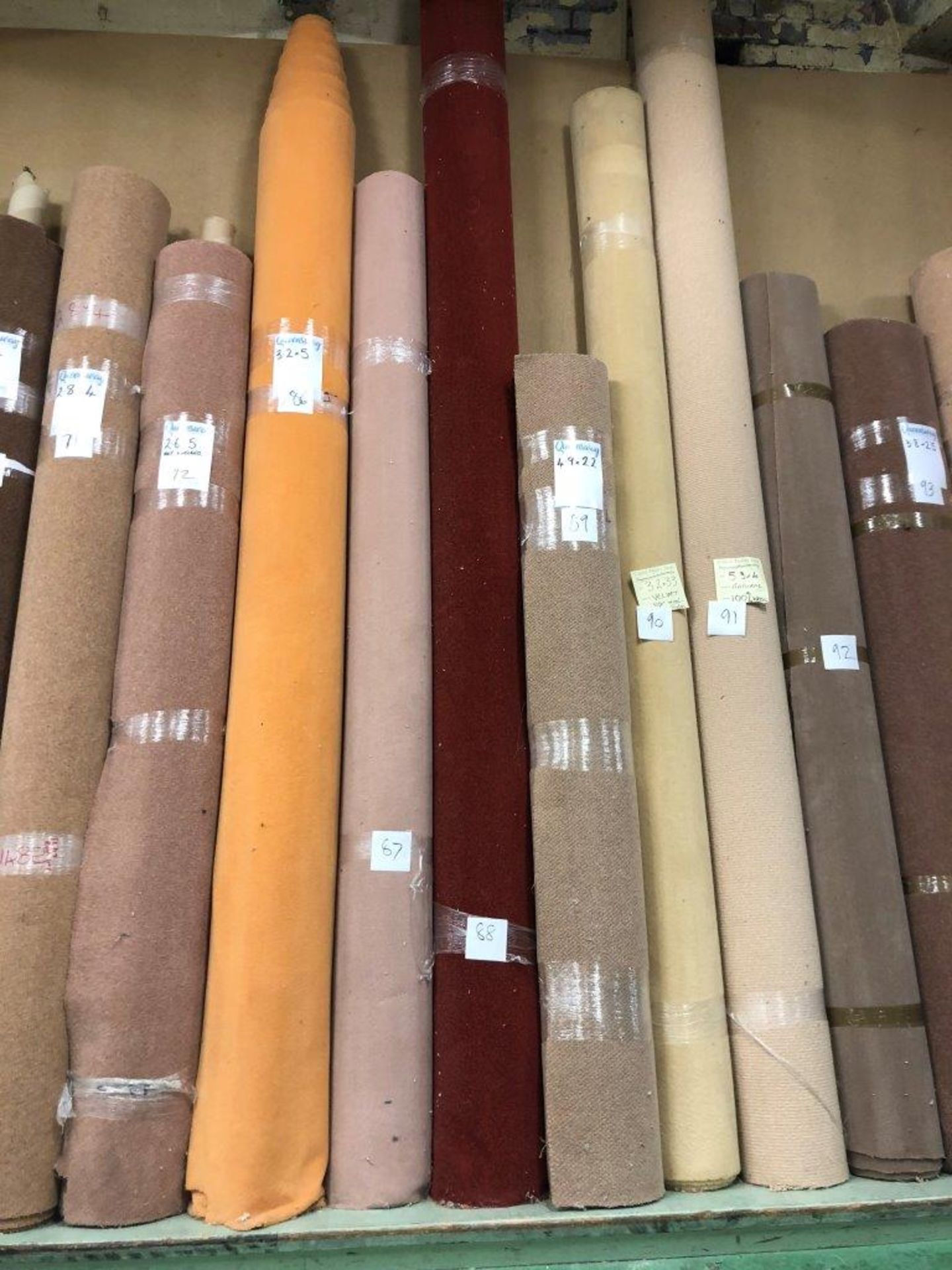 1 x Ryalux Carpet End Roll - Red 5.3x4.0m2