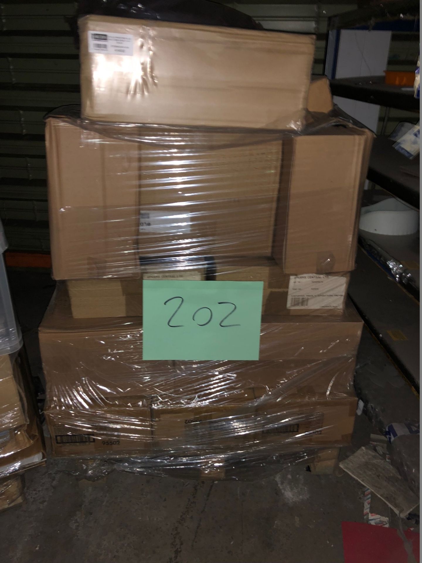 1 x Pallet of Mixed Stock/Stationery Including Rexel Products, CD Cases, GLO Folders, Shelf Unit &