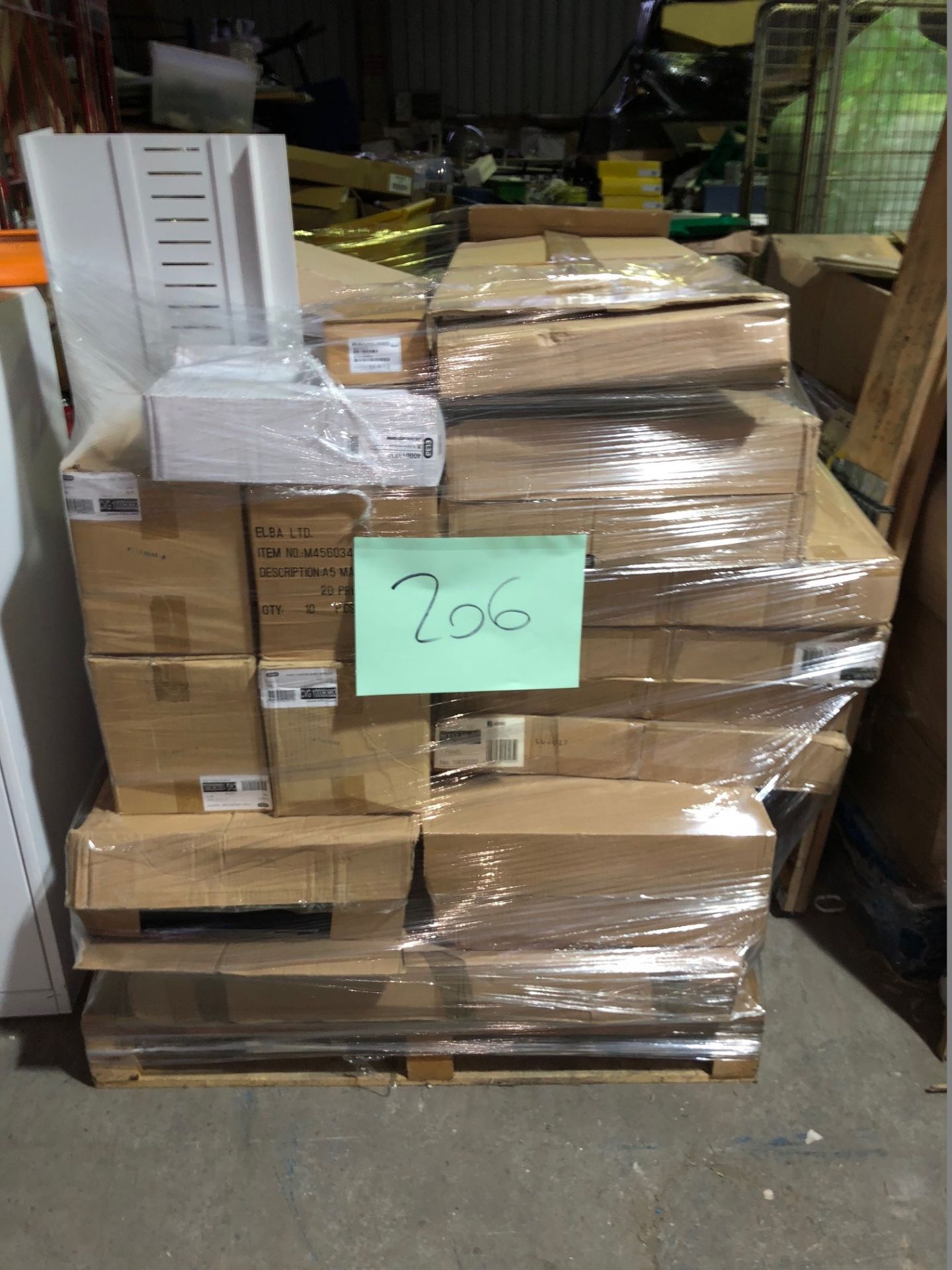 1 x Pallet of Mixed Stock/Stationery Including Nobo Products, Elba Products, Lever Arch Files,