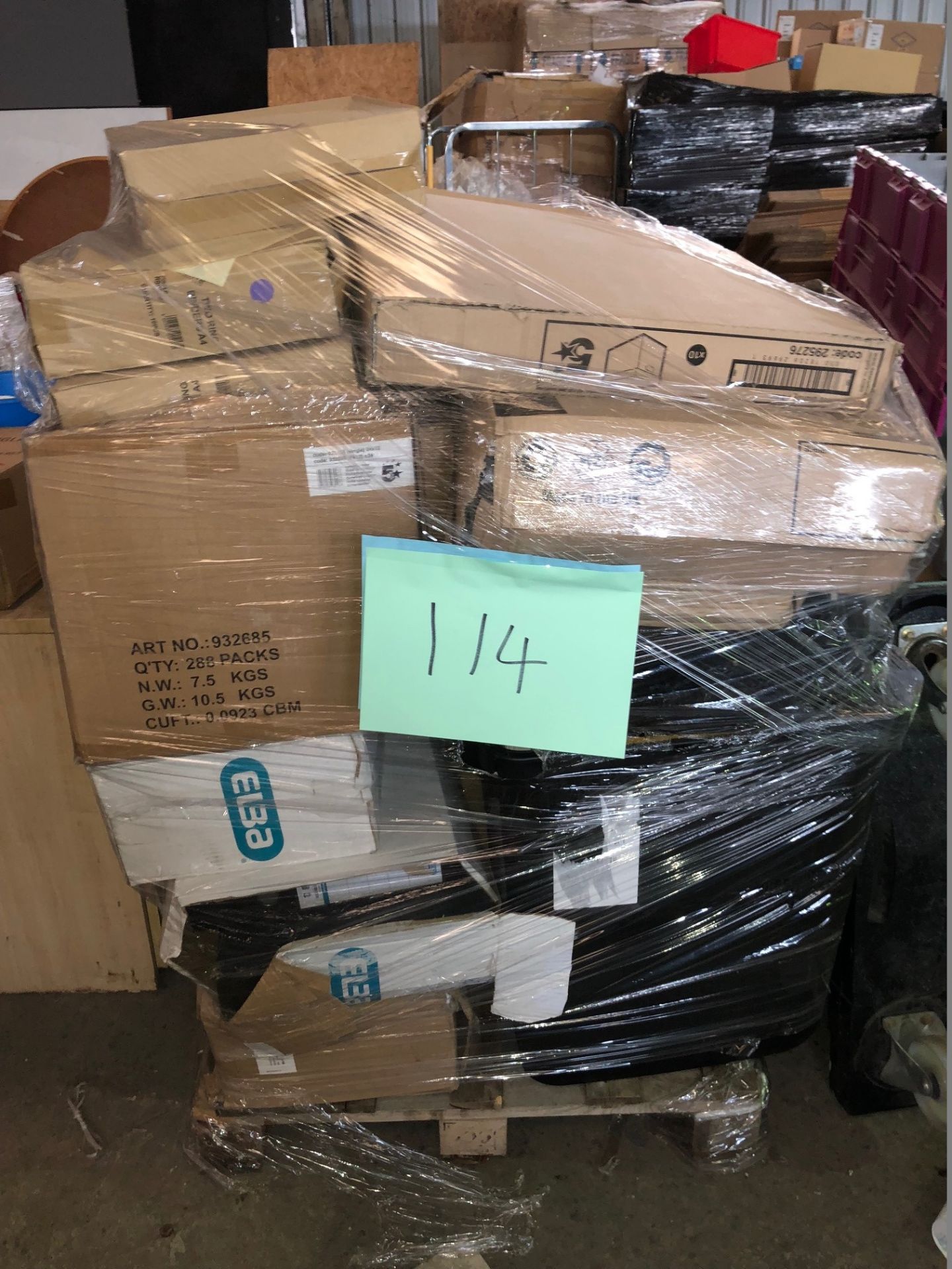 1 x Pallet of Mixed Stock/Stationery Including Elba Products, Ringbinders, Bankers Boxes, Bins,